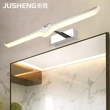 Ju sheng Wholesale Stainless Steel Mirror Front Lamp LED Bathroom Toilet Wall Lights Minimalist Modern Waterproof Mirror Cabinet