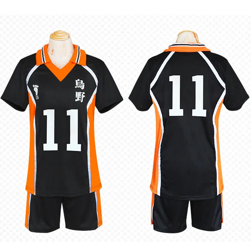 9 стиль аниме Haikyu! Haikyuu Cosplay Костюм Karasuno Koukou высокий школьный волейбол клуб Хината Shoyo спортивная рубашка Джерси - Цвет: 11