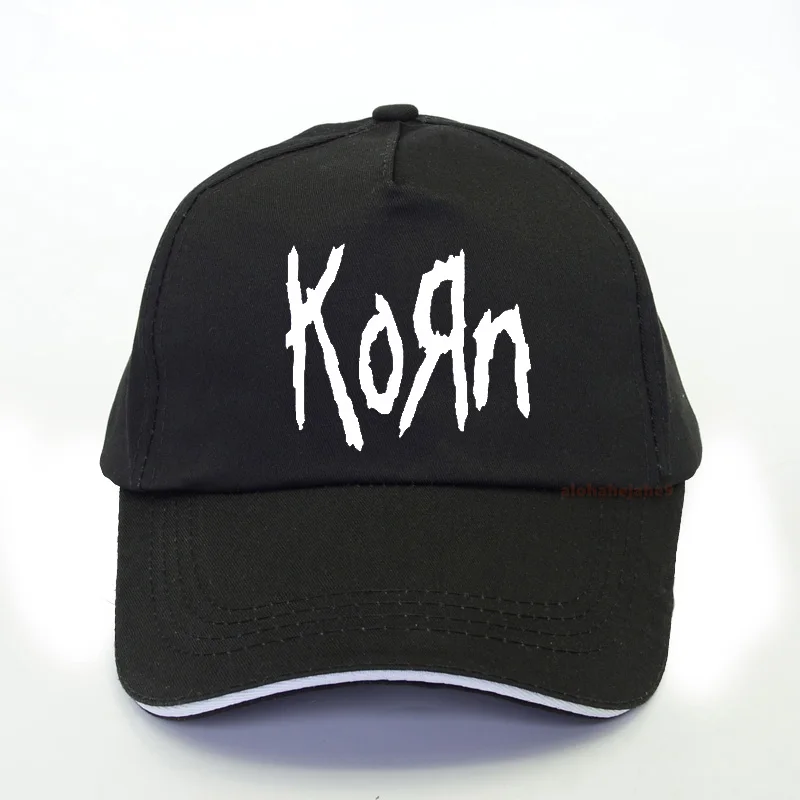 Металлическая бейсболка с логотипом рок-группы Korn Мужская в стиле хип-хоп