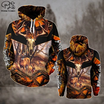 

deer hunting full printing 3d hoodies Unisex hoodies Harajuku Fashion Casual Hooded Sweatshirt Drop shipping