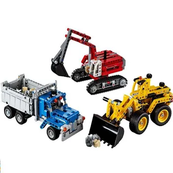 

Technic City Series 834pcs Decool 3365 Construction Crew Figure Blocks Christmas Gift Building Bricks Toys For Children