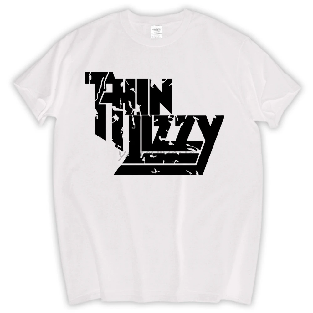 

Camiseta Thin Lizzy men tee shirt Hard Rock Band men T Shirt Tee Music tops tee