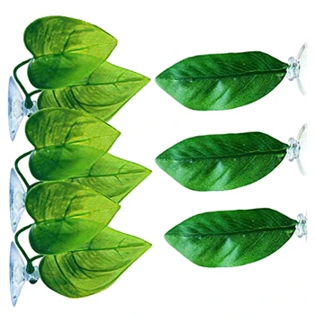 

6 Pieces Betta Bed Leaf Hammock for Betta Fish, Lightweight and Realistic Resting Spot, No BPA, Practical, Comfortable