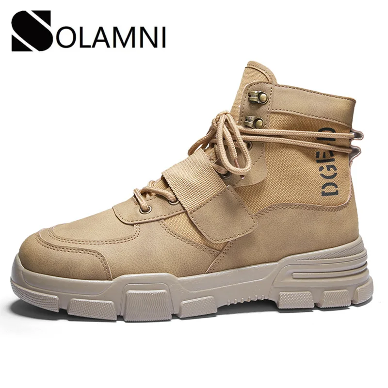 Мужская безопасная обувь Рабочие ботинки Martin с круглым носком Зимние дезерты