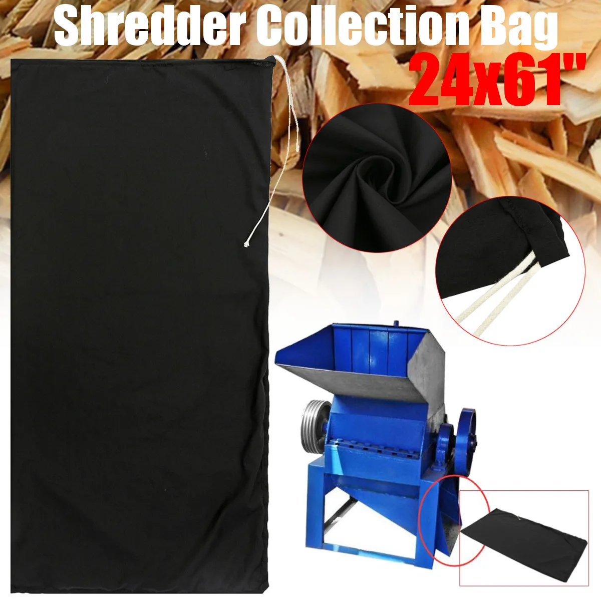 24x61" Chipper Shredder Collection Bag Craftsman For Troybilt / Mtd