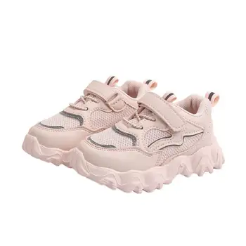

Spring Children Pink Casual Shoes Baby Girls Fashion Sport Sneaker Toddler Boy White Mesh Trainer Running Shoes