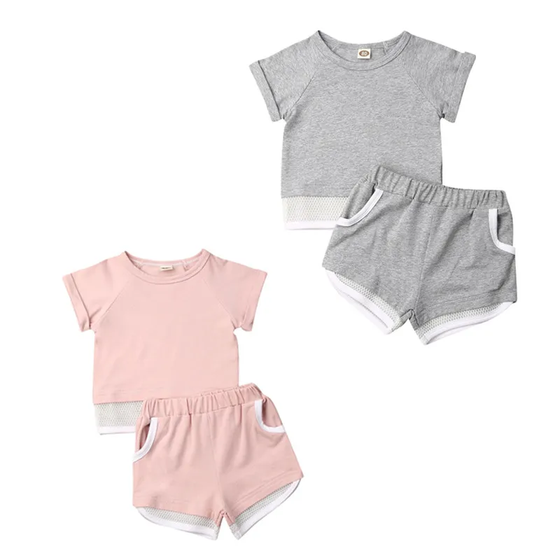 

1-6Years Summer Toddler Baby Girls Clothes Tops T-Shirt Shorts Pants Outfits Tracksuit