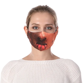 

Zohra Hannibal Printing Face Mask Reusable Protective PM2.5 Filter Mouth Mask Anti Dust Mask Windproof Adjustable Face Masks
