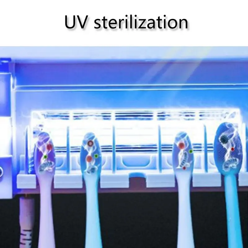 УФ держатель стерилизатора зубных щеток семейный настенный автоматический дозатор зубной пасты