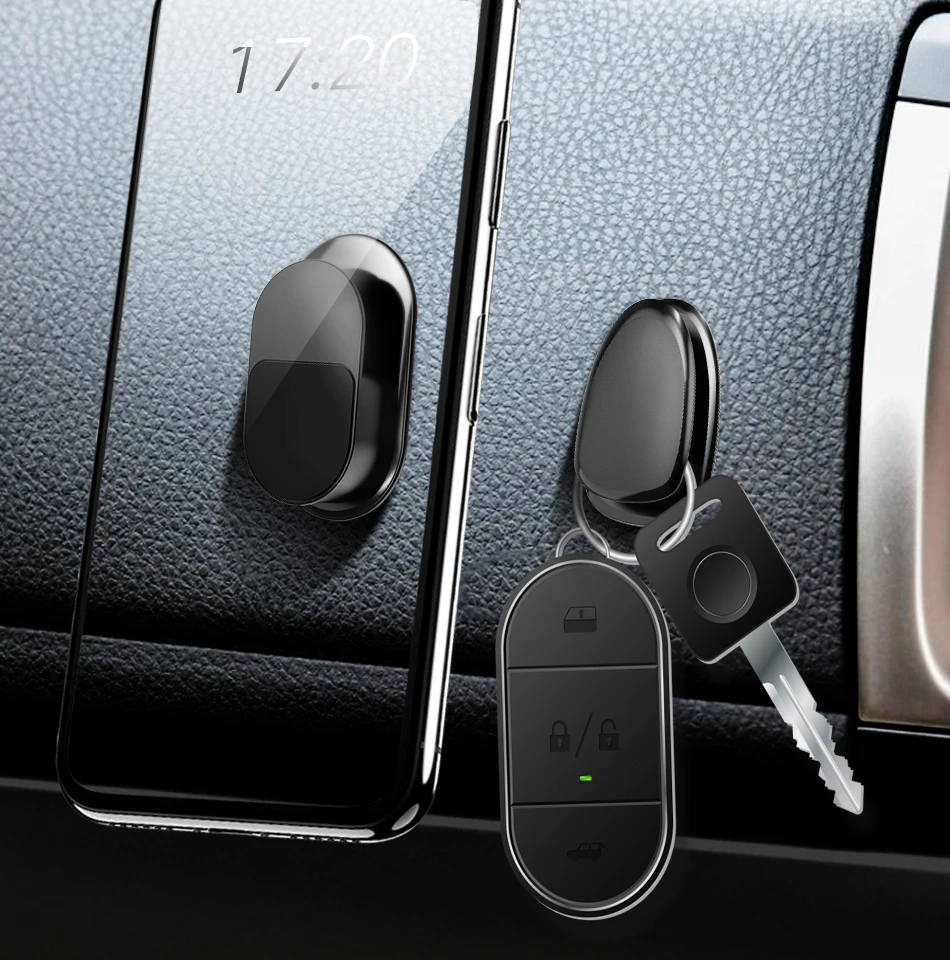 !ACCEZZ 3pcSet Magnetic Car Phone Holder Universal Wall Sticker 2-in-1 Paste Stand Hook For iPhone X Xiaomi Huawei Mini Bracket (10)