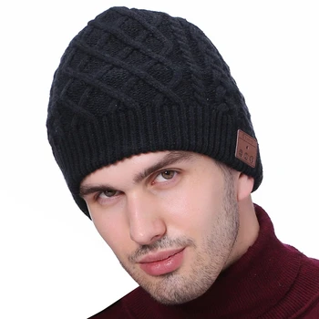 

Wireless Hat Knitted Caps Beanie Stereo Earphone Mic Speaker Bluetooth for Outdoor Sports