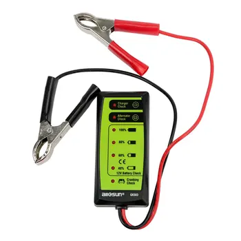 

all sun All-Sun GK503 12V 6-LED Display Automotive Vehicle Battery Tester Charger Diagnostic Analyzer Cranking Check GK503