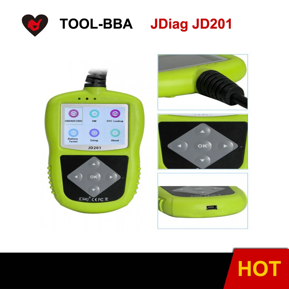 JDiag JD201 считыватель кода для OBDII/EOBD/CAN с быстрой доставкой| |