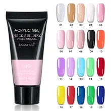 30ml gel poli do prego para o dedo da extensão do prego gel de construção rápida 20 cores extensões do verniz do prego arte acrílica do prego do polonês do gel