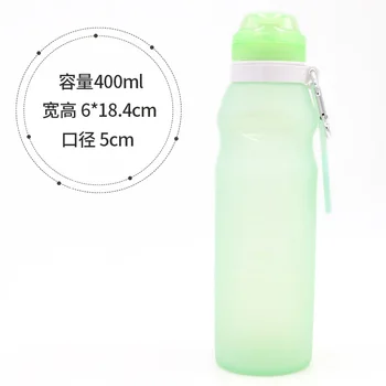 

Outdoor Portable Simple Water Bottle Leak Proof Reusable Cute Silicone Water Bottle Collapsible Garrafa Daily Kitchen BY50WB