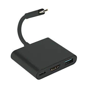 

Ouhaobin 1080p 4K HDMI Adapter For Switching Type-C HDMI Converter Type-C HUB Adapter for Home TV for PC Video Player
