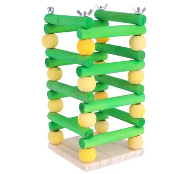 

1PC Multi Function Feeder Rabbit Grass Feeding Rack Wooden Grass Stand Funny Hay Frame For Small Animals (Colorful)