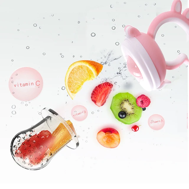 Fresh Fruit Food Safe Baby Pacifiers Feeder Fruit feeding baby food container Pacifier Bottles Baby bottle