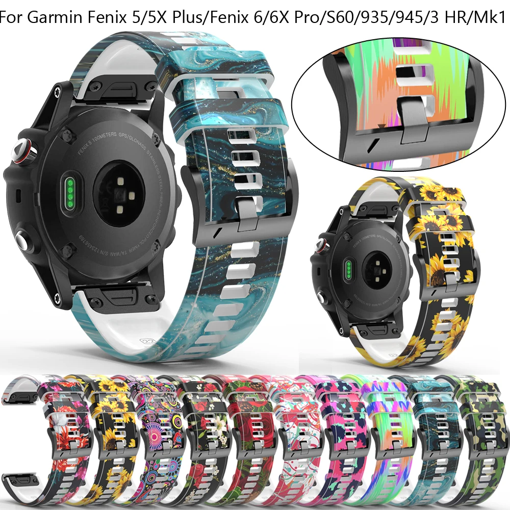 Enhance your timepiece with our Stylish Printed Silicone Smart Watchband Strap featuring a Quick Release mechanism