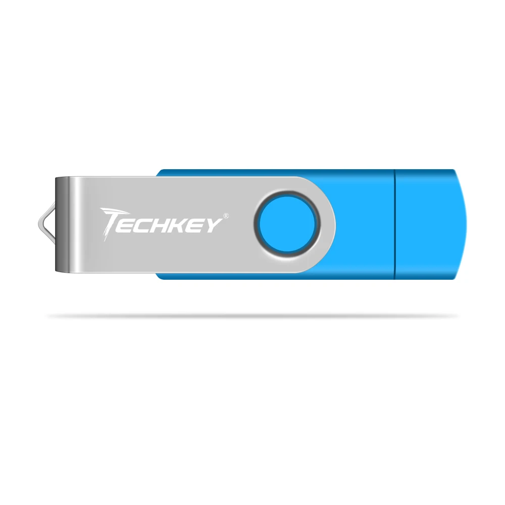 OTG USB флеш-накопитель Techkey 32 ГБ флеш-накопитель металлический ...