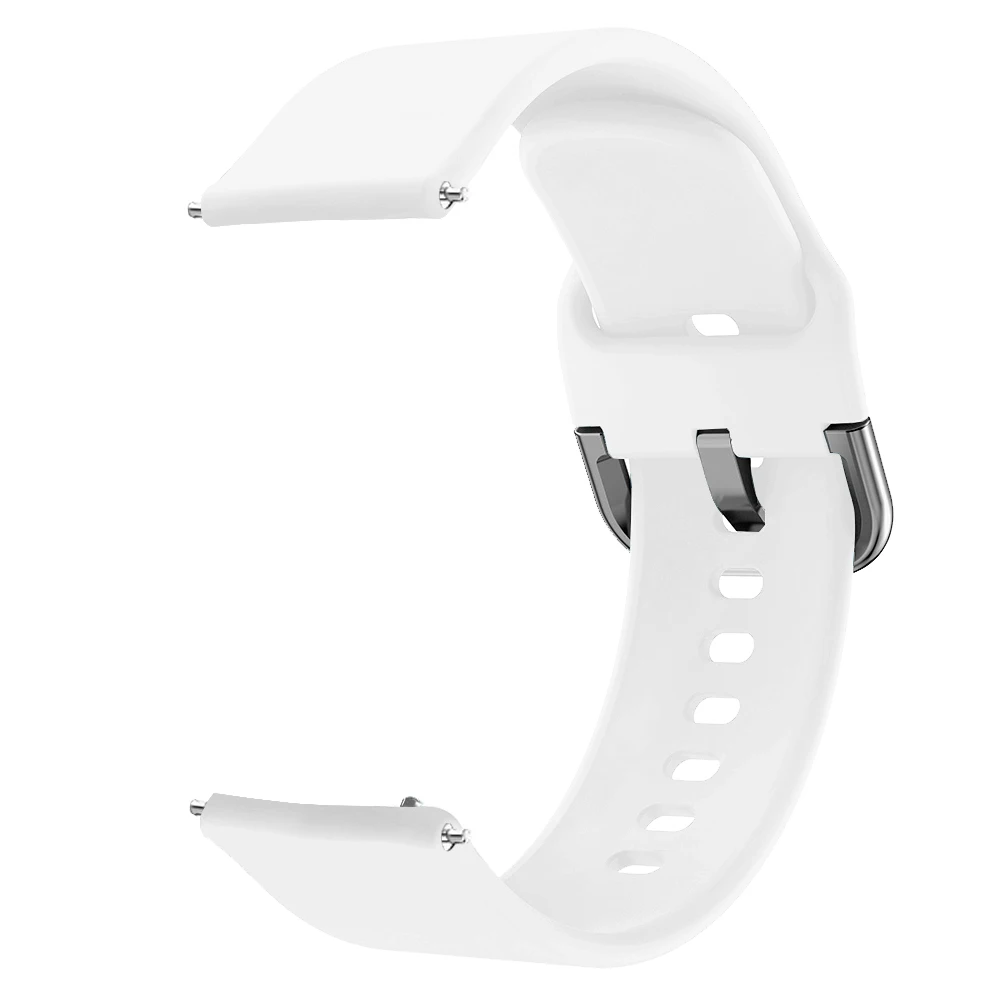 White Красочный резиновый мягкий силиконовый ремешок для Garmin Vivoactive3 Vivoactive 3 HR ремешок для смарт-браслета для Forerunner 645 Music band - Цвет: White