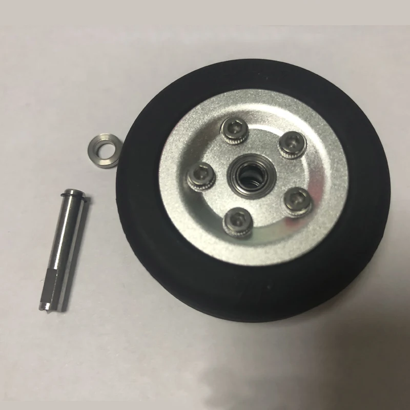 1pc Jp 45mm Brake Wheel Set For Rc Fixedwing Aircraft Model Landing