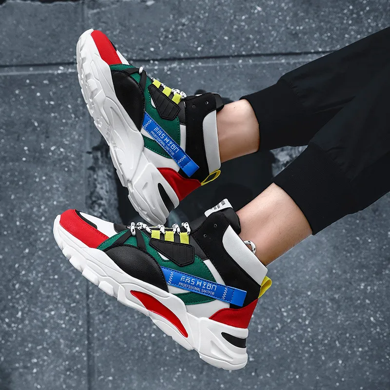 Мужская повседневная обувь удобные уличные кроссовки на плоской подошве с