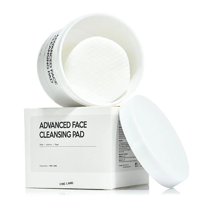 Korea mild face cleansing pad facial makeup remover wipes with glacier water for lips eyes skin