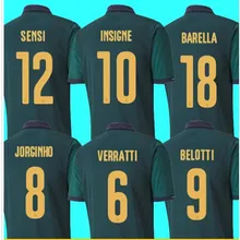 19 20 Новые итальянские футбольные майки INSIGNE IMMOBILE евро JORGINHO италия ренессанс Джерси BELOTTI TOTTI футбольная рубашка