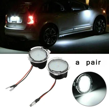 

2pcs LED Lights White Super Bright Under Side Mirror Puddle Light For Ford F-150 Expedition Waterproof Durable Impact Resistant