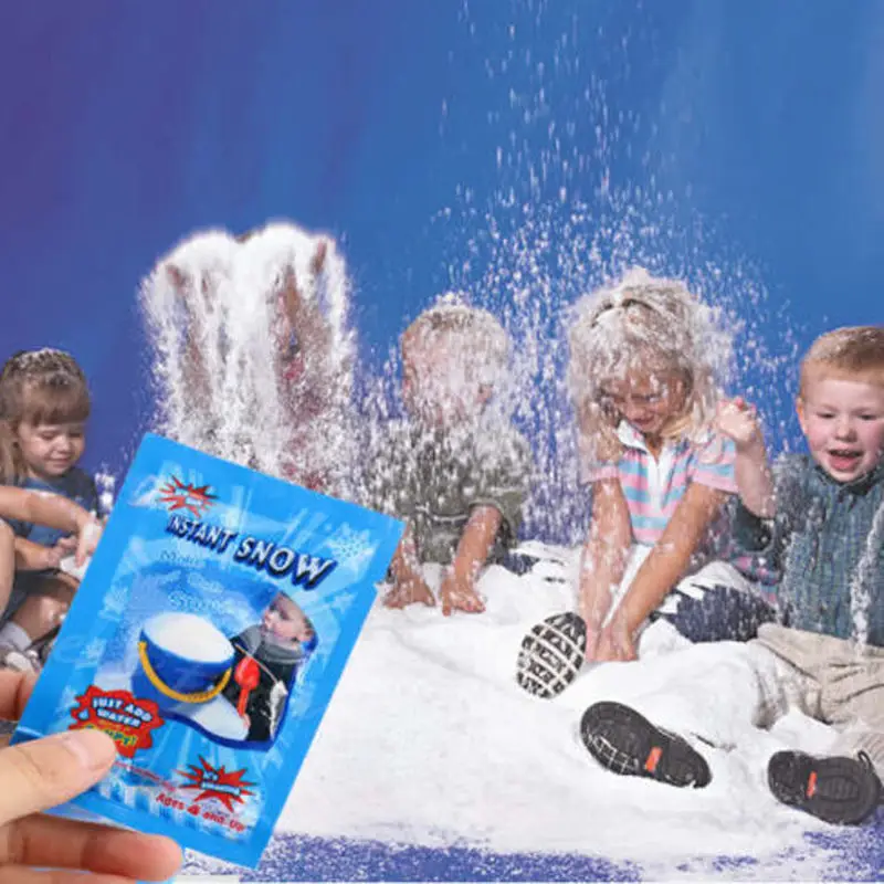 

1 Pack Artificial Snow Instant Snow Powder Fluffy Snowflake Super Absorbant Frozen Party Magic Prop Christmas Party Decor