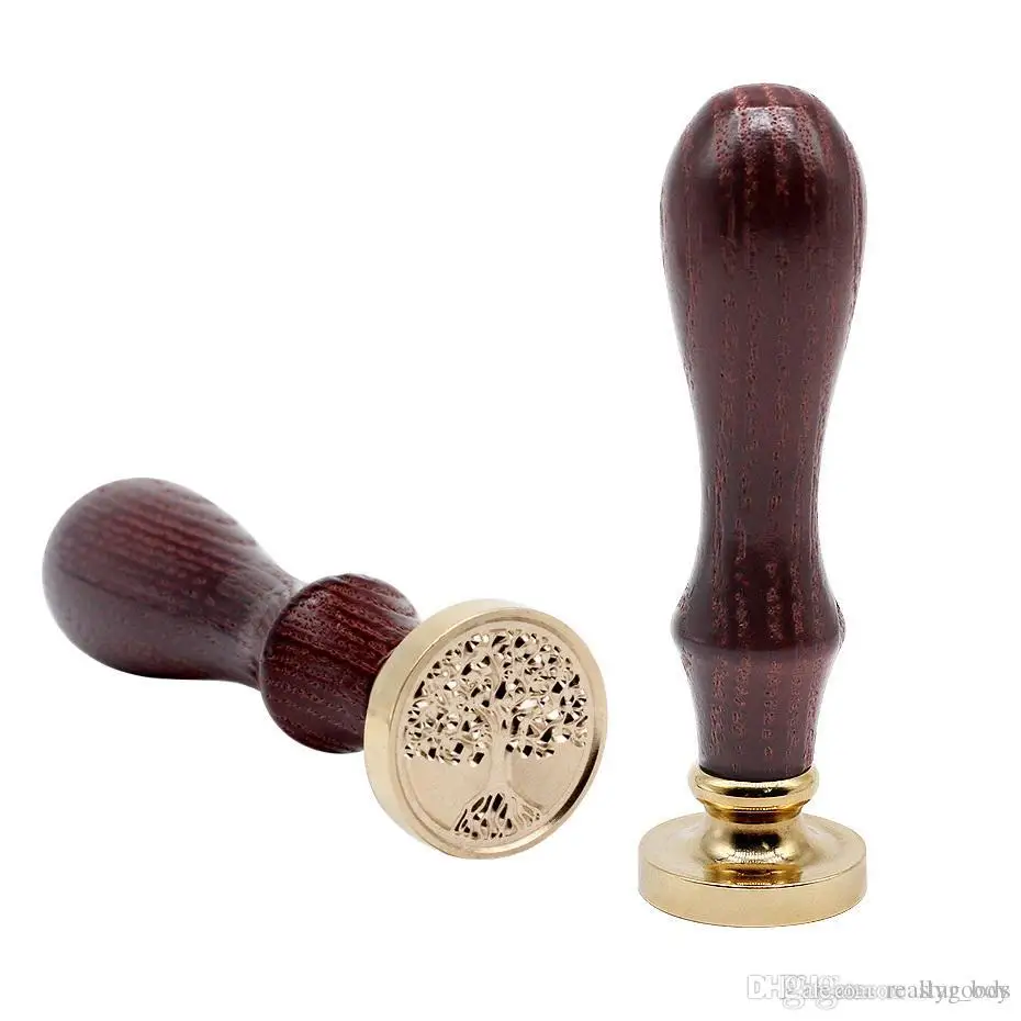 Штамп восковой в античном стиле деревянная ручка для запечатывания письма с