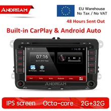 " Android 8,1 автомобильный аудио gps навигатор с Carplay и Android авто для Volkswagen/Passat/POLO/GOLF/Skoda/Seat/Leon