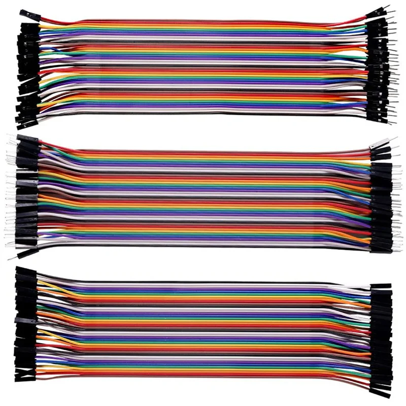 New Jumper Wires Male to Male, Male to Female, Female Female 20CM Wires Kit W 2 x 830 400 170 Point Solderless Breadboards