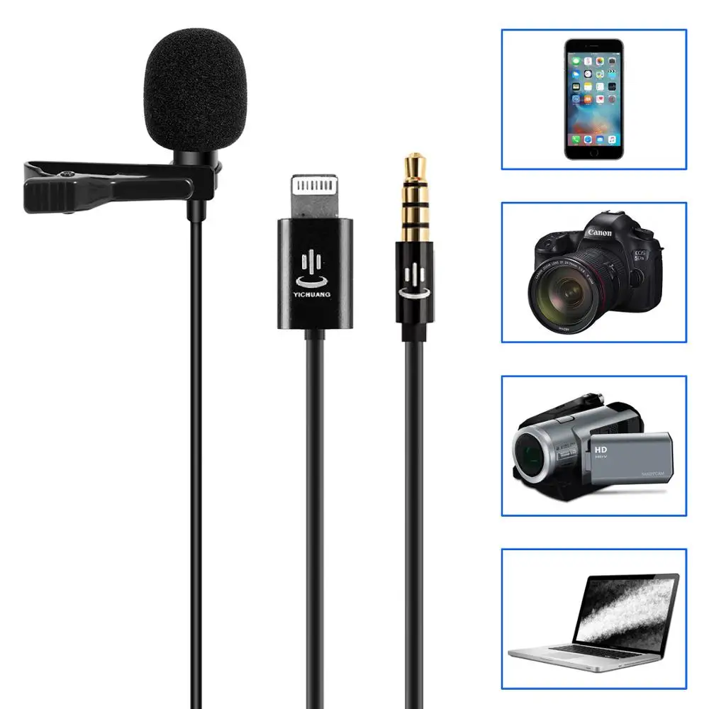 YC LM10 II Мини портативный микрофон конденсатор клип на лацкане Lavalier Mic проводной