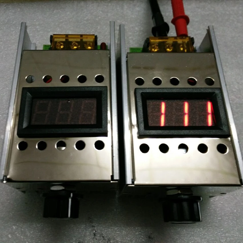 

AC 220V Dimmer 4000W High Power Thyristor Regulator+ Voltage Display Electronic Voltage Regulator for Dimming Speed Thermostat