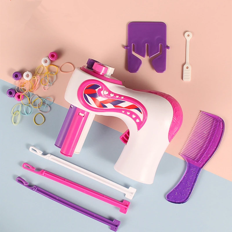 Hair Knitting Machine Electric Automatic DIY Hair Knitting Machine Braid Hair Tools Twist Knitting Roll Twisted Xmas Girl Gift