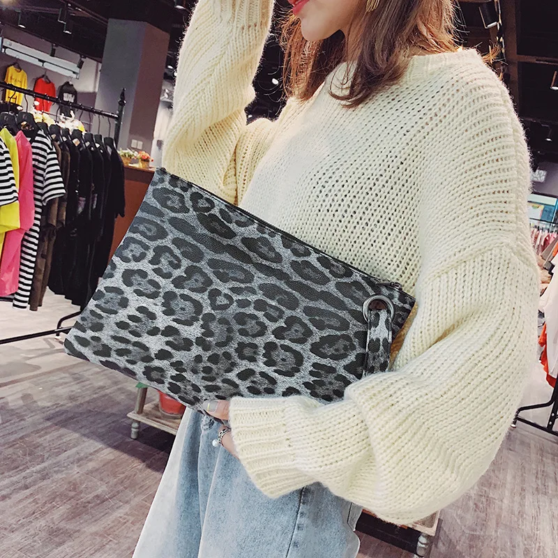 

2019 Trend New Style Leopord Pattern Shoulder Bag WOMEN'S Bag Korean-style Carrying Shoulder Bag Wechat Business