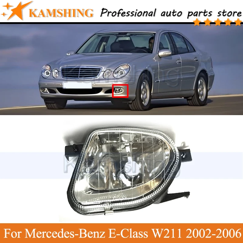 

Kamshing Front Bumper Fog light Fog lamp For Mercedes-Benz E-Class W211 E200 E280 E300 2002-2006 driving light Bumper lamp light