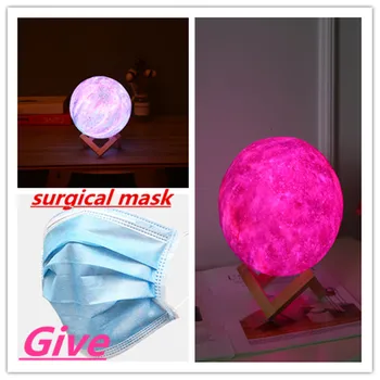 

16-colour 3D printing star and moon lamp colourful change tactile decorator gift creative USB LED night light Galaxy lamp