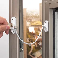 8 verrous de Protection de fenêtre pour enfants, Protection de sécurité contre les chutes pour enfants, limiteur de fenêtre en acier inoxydable 