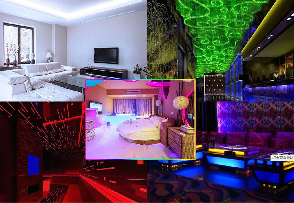 5M RGB 2835 Водонепроницаемый Светодиодные ленты светильник SMD 44 клавишным пультом