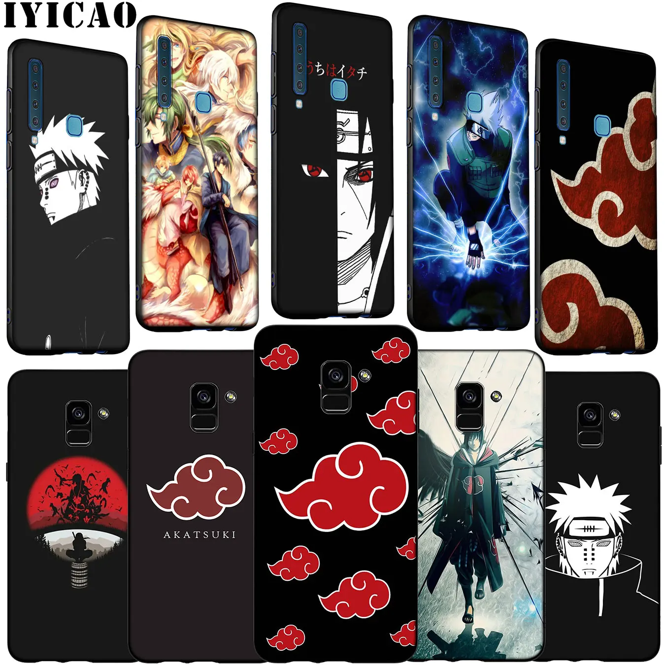 Akatsuki логотип Наруто ведущий Мягкий силиконовый чехол для телефона Samsung Galaxy A6 A7 A8 A9