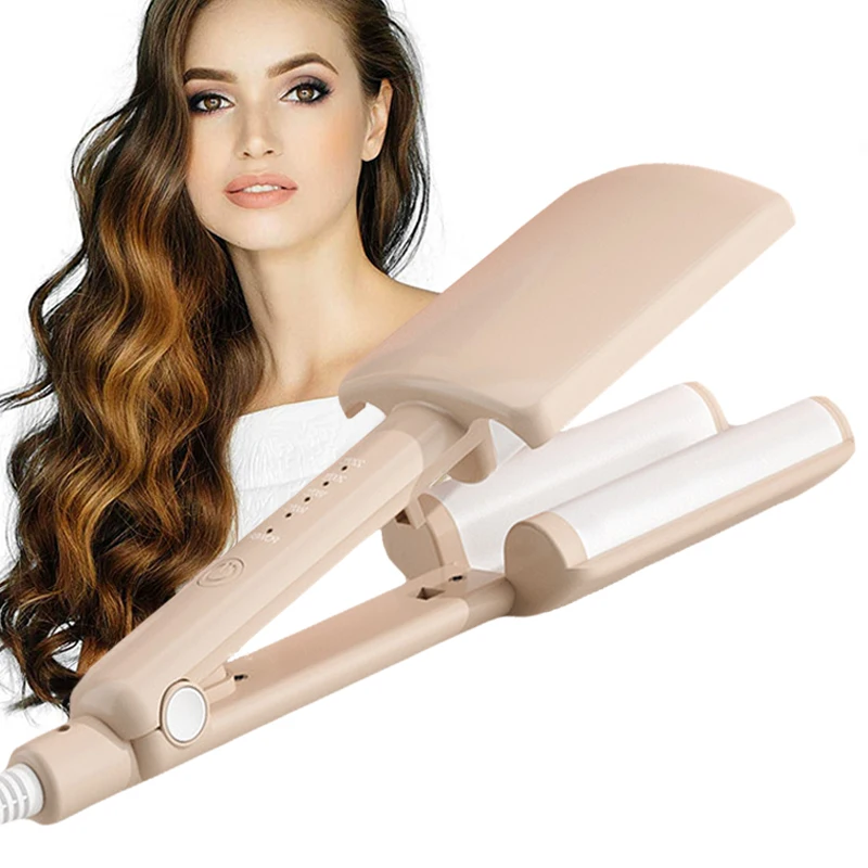 Triple Barrel Hair Curling Wand Ceramic Glaze Hair Care Curling Iron Curler Roller Corrugation Waver Curly Styling Tool