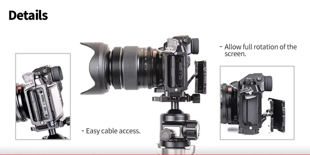 SUNWAYFOTO Custom l-кронштейн для FUJIFILM X-H1 Модель: PFL-XH1