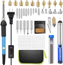 Wood Burning Kit with Soldering Iron Intimate, 54 PCS Adjustable Temperature Soldering Pyrography Wood burning Pen