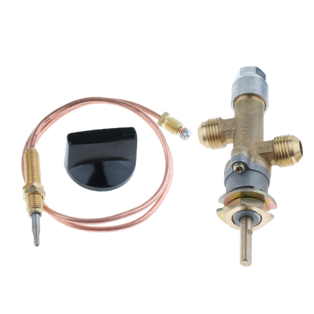 Gas Furnace Propane Fire Pit Heater Control Valve with Thermocouple and Knob