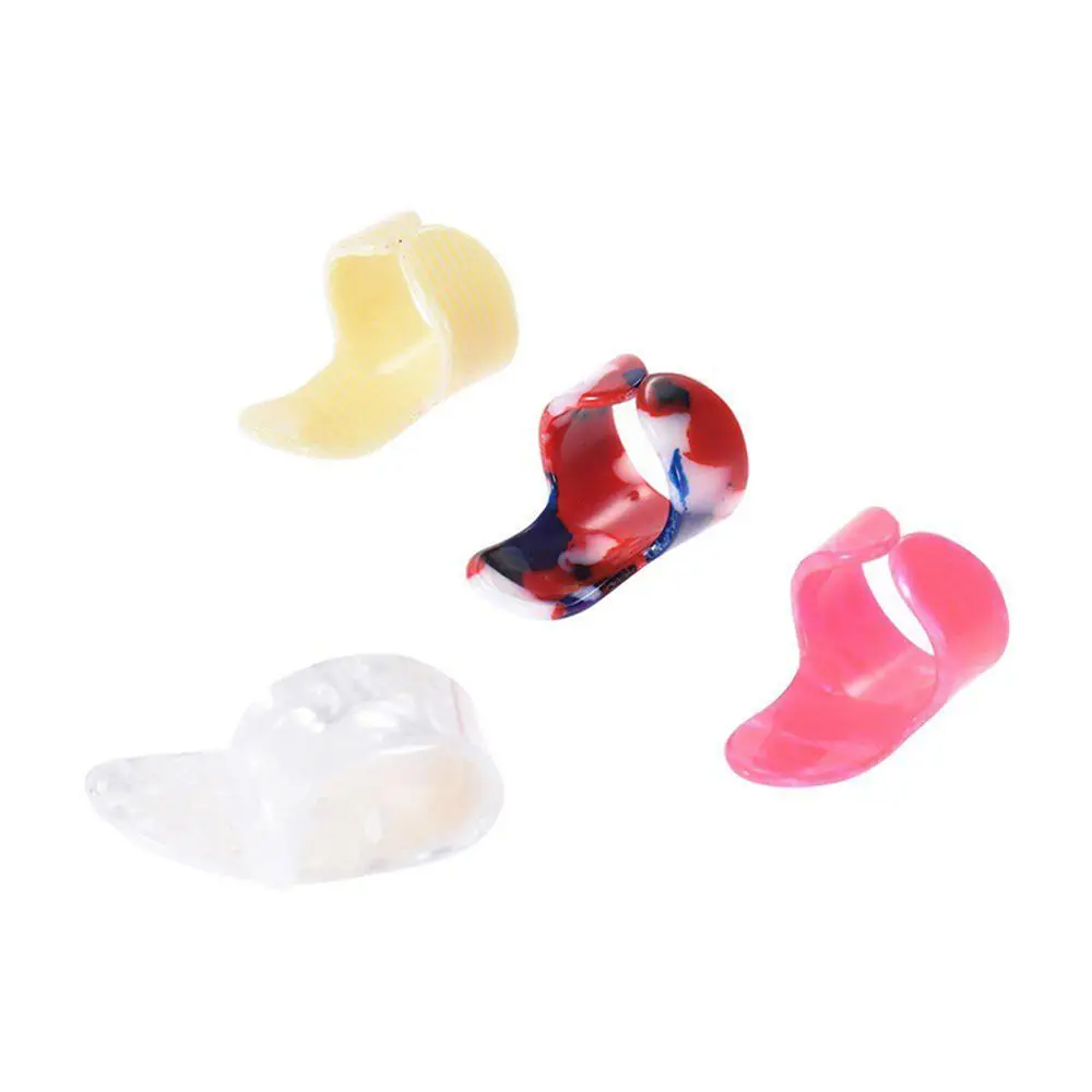 

Guitar Slides Set Includes 4 Glass Slides Celluloid Thumb Finger Picks with Box