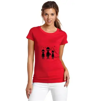 

Printed aliens t-shirts male female s-5xl popular tee tops