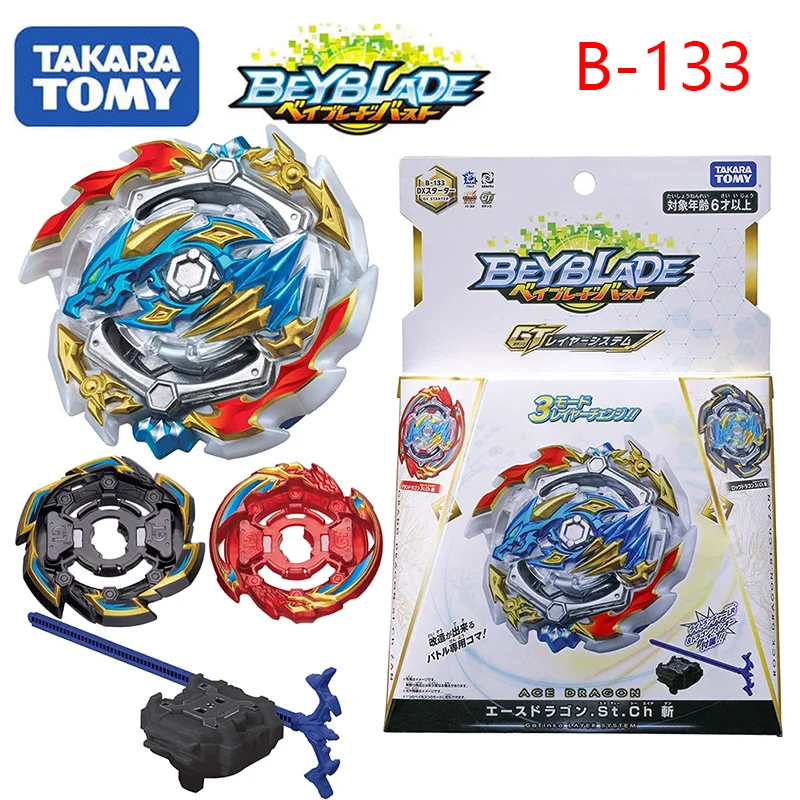 Takara tomy Beyblade Burst B-133 Dx Starter Ace + rock gran Dragon Charge Bay Blade популярная Коллекция игрушек для